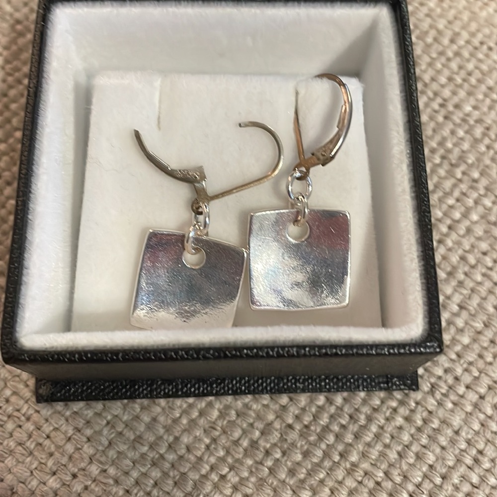 925 Silver Drop Earrings - Picture 4 of 5